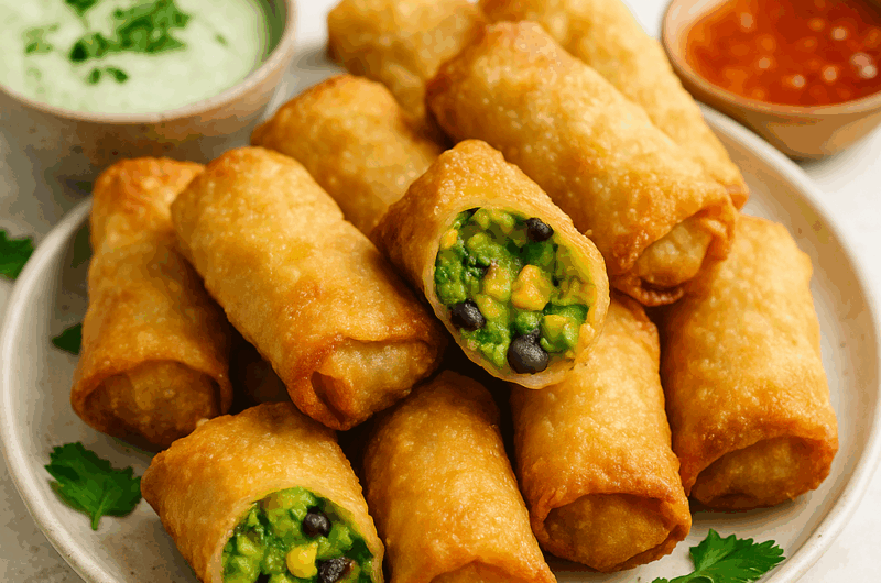 Crispy Air Fryer Avocado Eggroll Bites