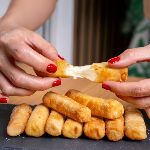 Crispy Air Fryer Mozzarella Sticks
