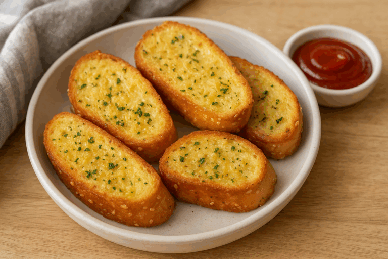 Air Fryer Garlic Bread Recipe | Crispy, Buttery & Ready in 10 Minutes