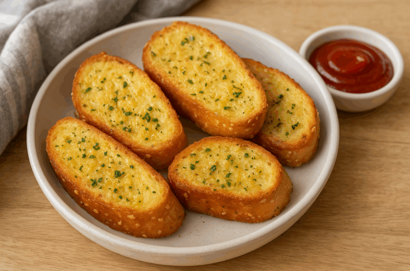 Air Fryer Garlic Bread Recipe | Crispy, Buttery & Ready in 10 Minutes